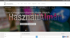 Desktop Screenshot of hasznaltalma.hu